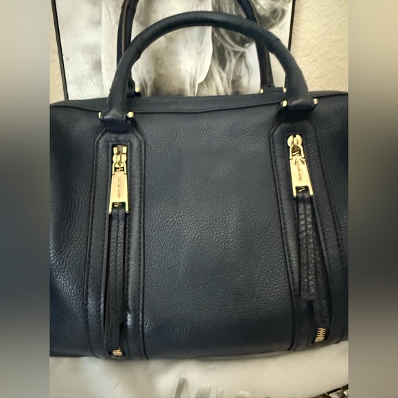 Michael Kors Navy and Taupe Satchels - Picture 3 of 7
